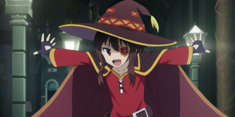 Image montrant Megumin, le mage de la série Konosuba